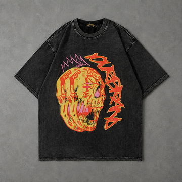 Inferno Skull Washed Tee